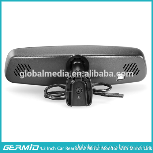 4.3 inch mirror link synchronize the informations of your smart phone, reverse camera,customed logo